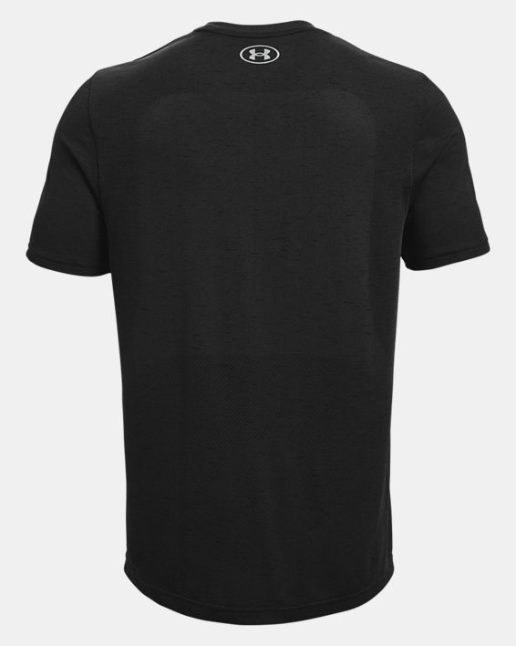 Men's UA Seamless Short Sleeve, Black, pdpMainDesktop image number 6